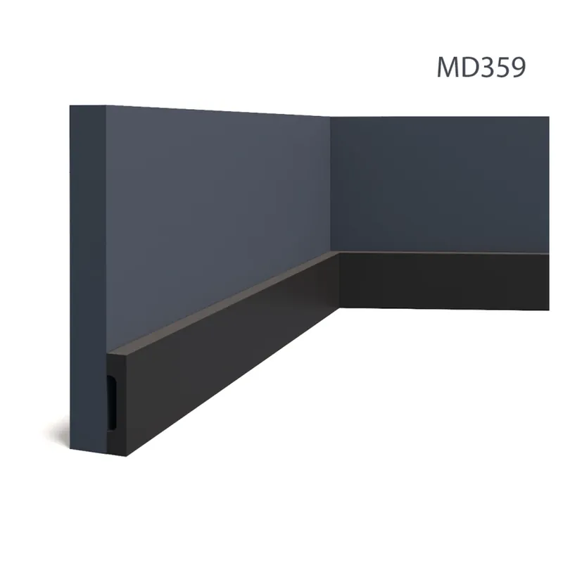 Plinta MD359B, 200 X 7 X 1.6 cm, Neagra, Mardom Decor Plinta MD359B, 200 X 7 X 1.6 cm, Neagra, Mardom Decor Bestseller
